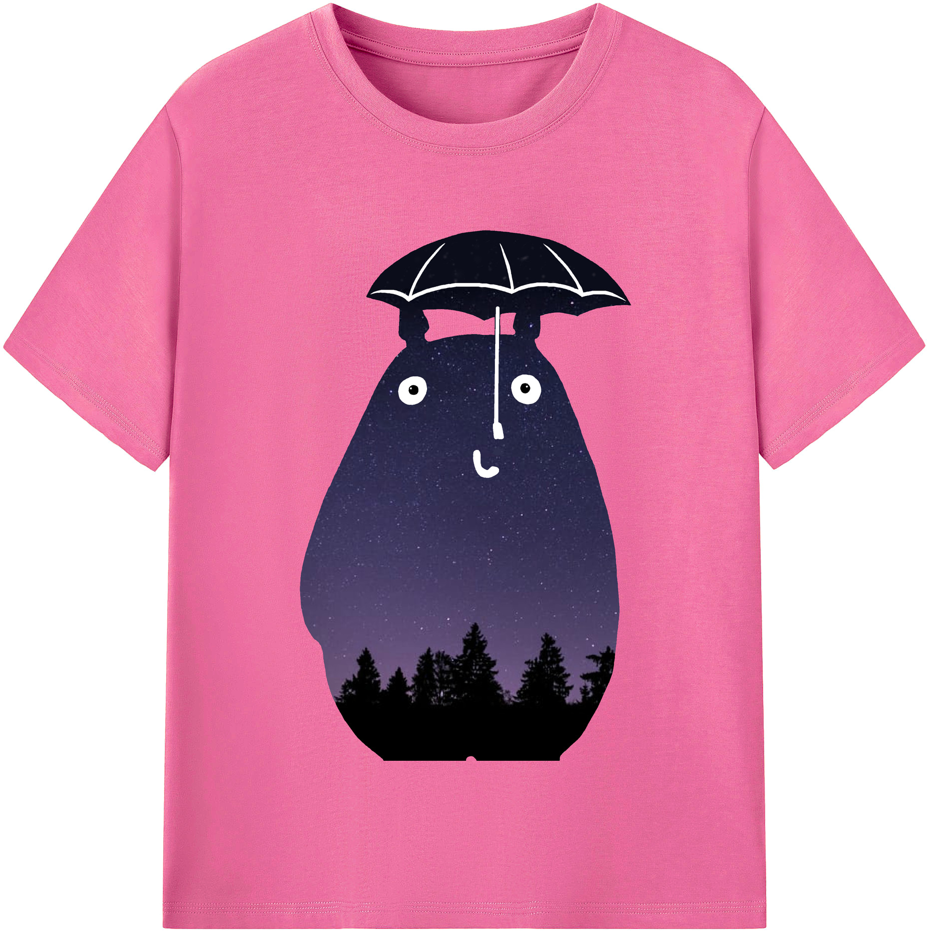 （画像用） となりのトトロ 草壁メイ 草壁サツキ My Neighbor Totoro Satsuki Kusakabe Mei Kusakabe レディースカジュアルプリントTシャツ（綿100％）